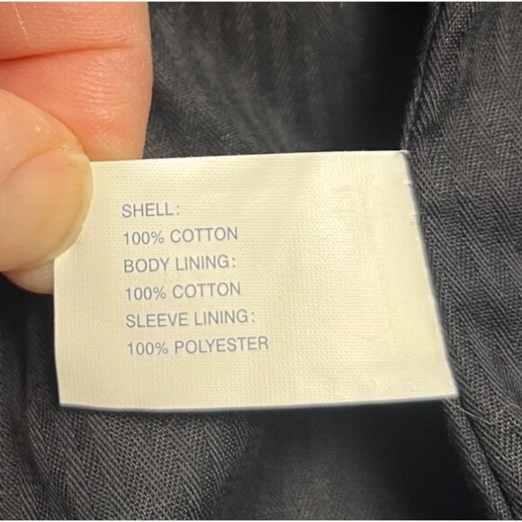 NWT Gap Women's Black Lined Pea Coat XL toggles midi length preppy dress coat - Picture 4 of 15